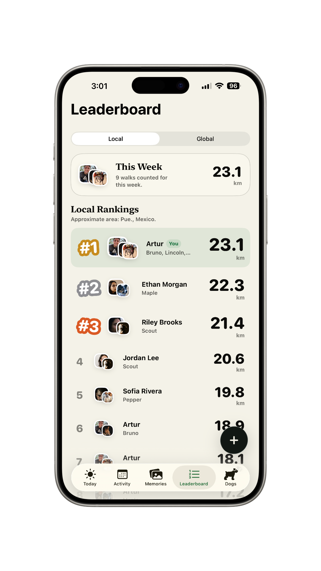 Zoomies leaderboard screenshot